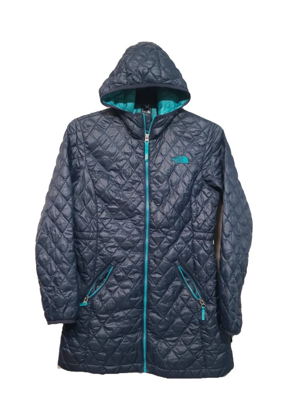 The North Face ThermoBall Parka Girl Youth Hooded XL Blue